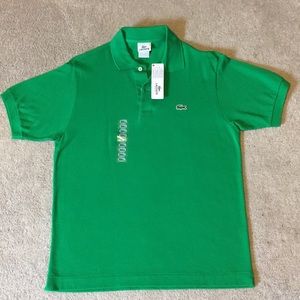 Men’s Green Lacoste Polo size small NWT